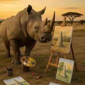 Obrázek 'rhino painting real'