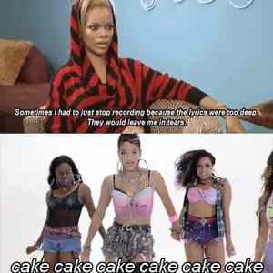 Obrázek 'rihanna and her deep lyrics'