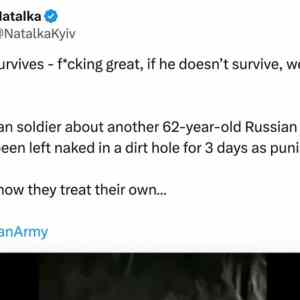Obrázek 'rusaci nechaji sveho vojaka zmrznout jako trest a mrdlin chce byt timhle doby...'