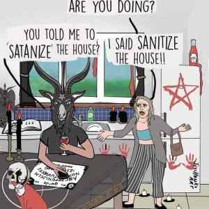 Obrázek 'sanitize not satanize'