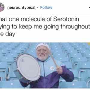 Obrázek 'serotonin je pro slabochy'