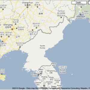 Obrázek 'severni korea na googlemaps'