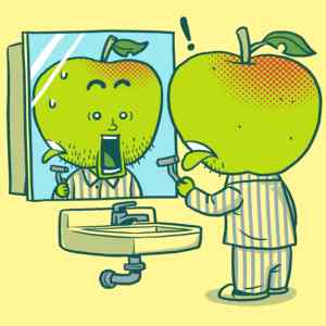 Obrázek 'shaving apple'