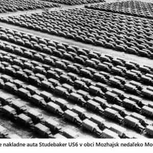 Obrázek 'sovietske Studebaker US6 Moskva 1942'