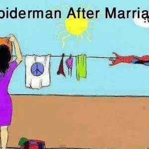 Obrázek 'spiderman after marriage'