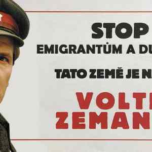 Obrázek 'stop emigrantum  volte zemana'