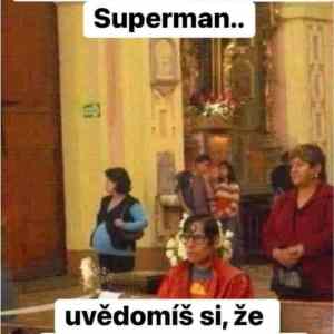 Obrázek 'superman&nbsp;se&nbsp;modli'