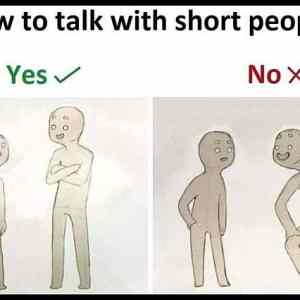 Obrázek 'talk with short people'