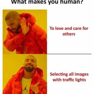 Obrázek 'this makes me human'