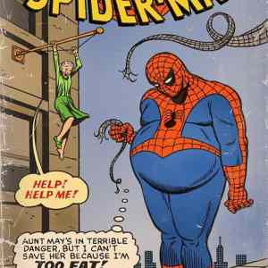 Obrázek 'too fat spiderman'