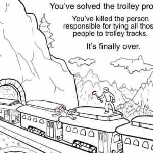 Obrázek 'trolley&nbsp;problem&nbsp;solved'