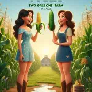 Obrázek 'two girls one farm'