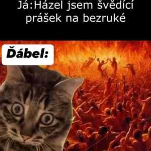 Obrázek 'v pekle je alespon teplo'