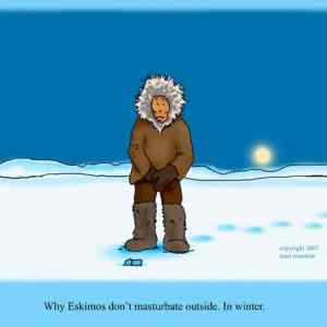 Obrázek 'why eskimos dont masturbate'