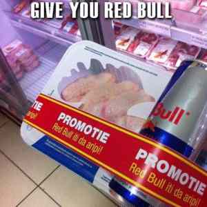 Obrázek 'wings give you redbull'