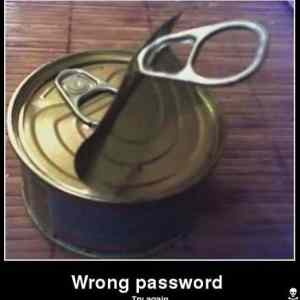 Obrázek 'wrong password'