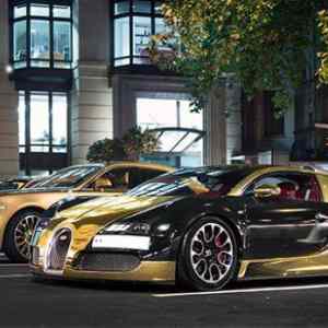 Obrázek 'you know you are rich when you have gold buggati'