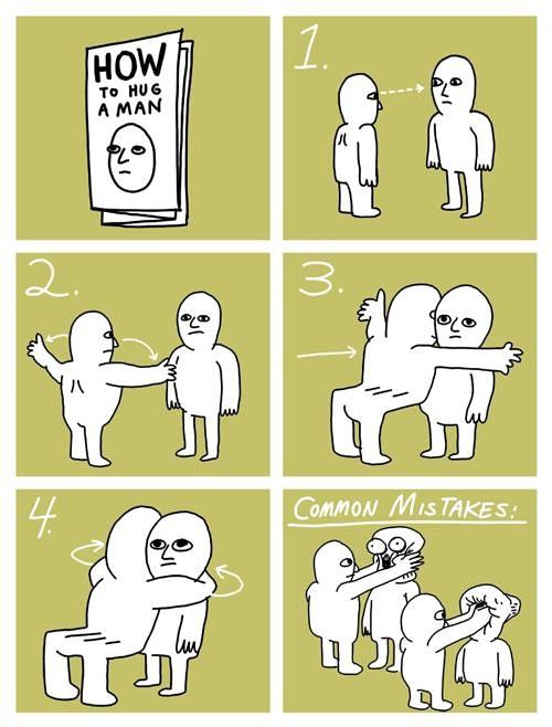 Obrázek -How to hug a man-      12.11.2012