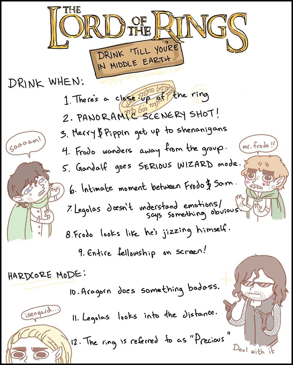 Obrázek -The Lord of the Rings drinking game-      17.11.2012