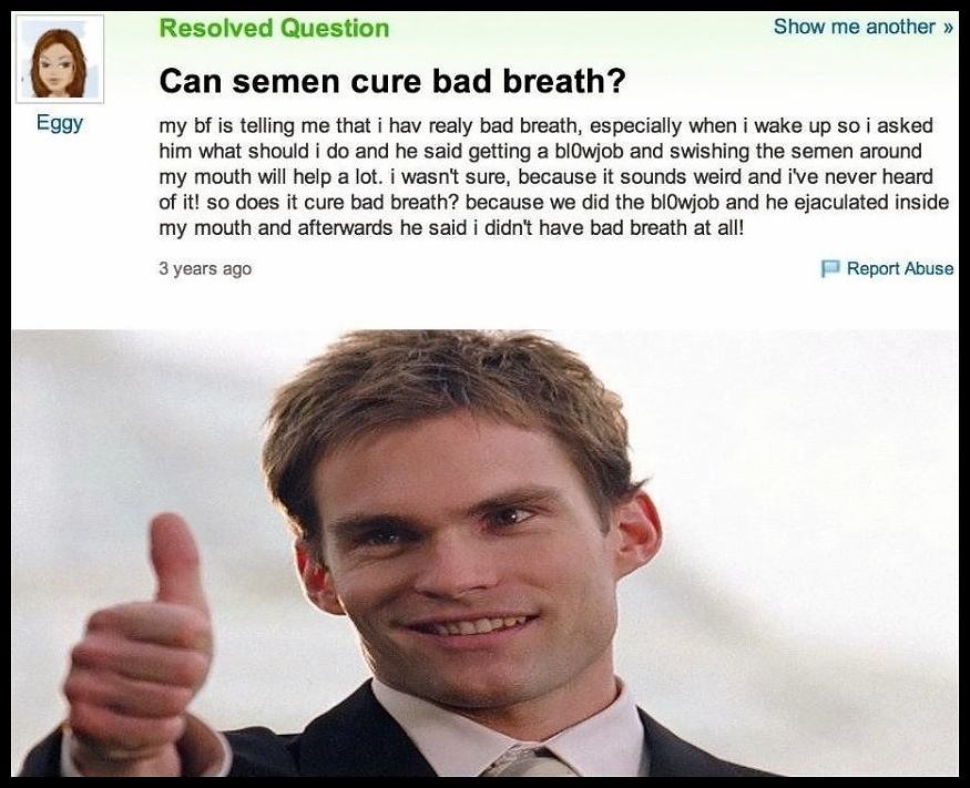 Obrázek - Can semen cure bad breath -      14.05.2013