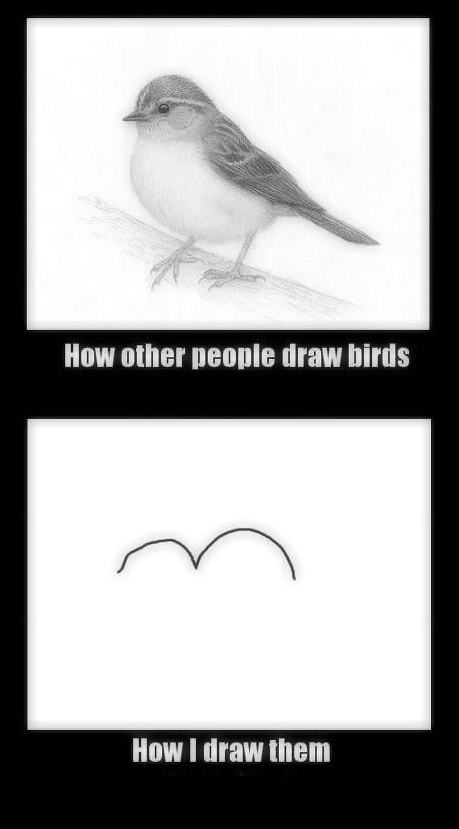 Obrázek - Draw birds -      06.06.2013