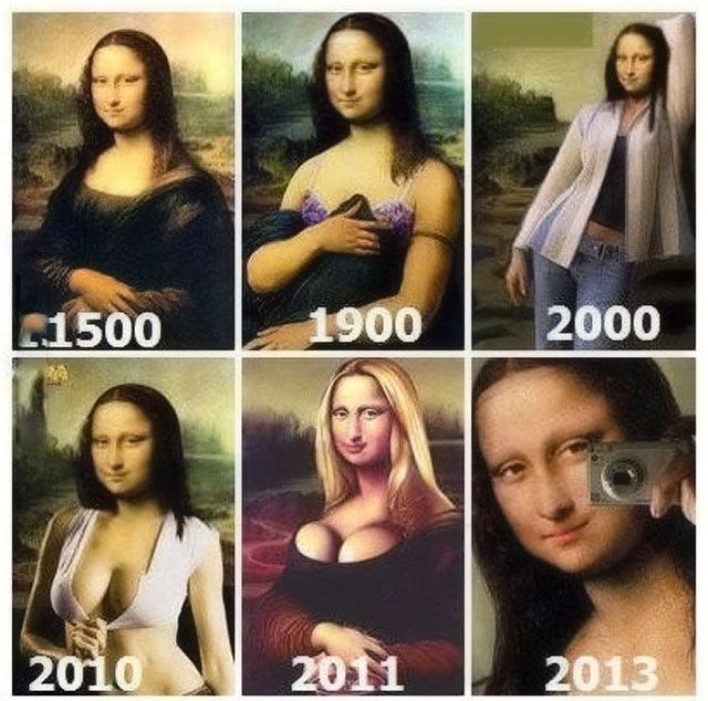 Obrázek - Mona Lisa evolution -      25.01.2013