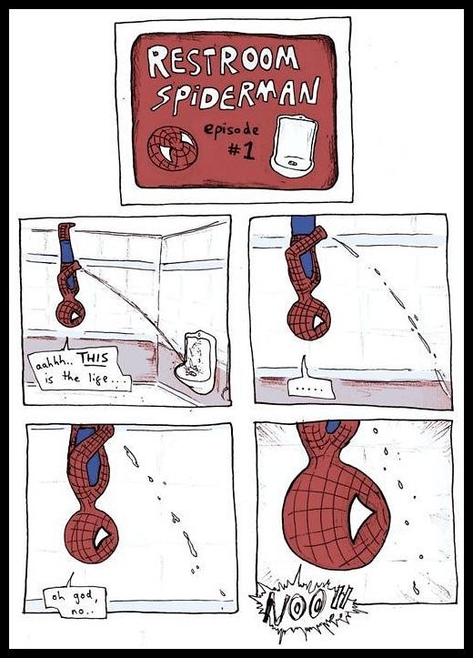 Obrázek - Spiderman - restroom -      22.02.2013