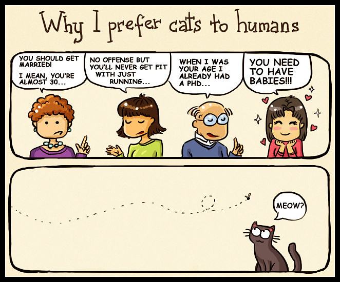 Obrázek - Why I prefer cats to humans -      14.07.2013