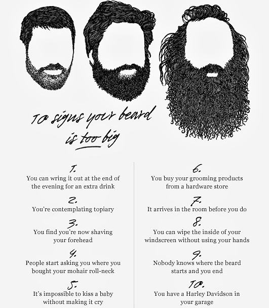 Obrázek 10 signs your beard is too big - 17-05-2012