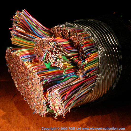 Obrázek 1500 paru telefoniho kabelu