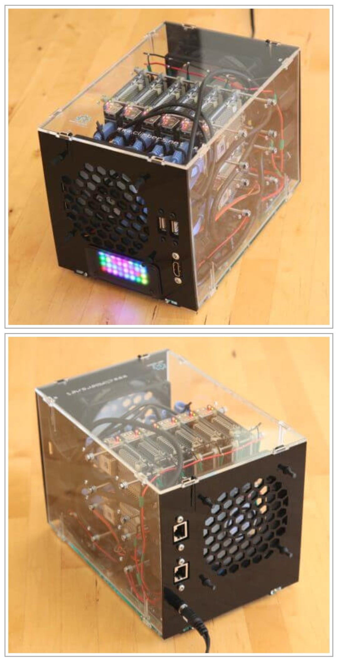 Obrázek 96-core ARM supercomputer using the NanoPi-Fire3  
