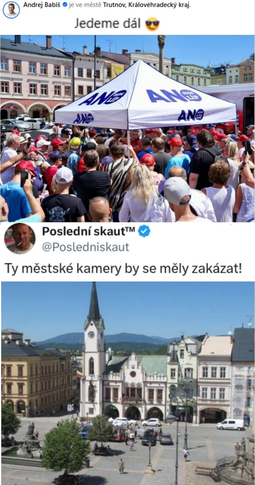 Obrázek ANO zaplnilo namesti