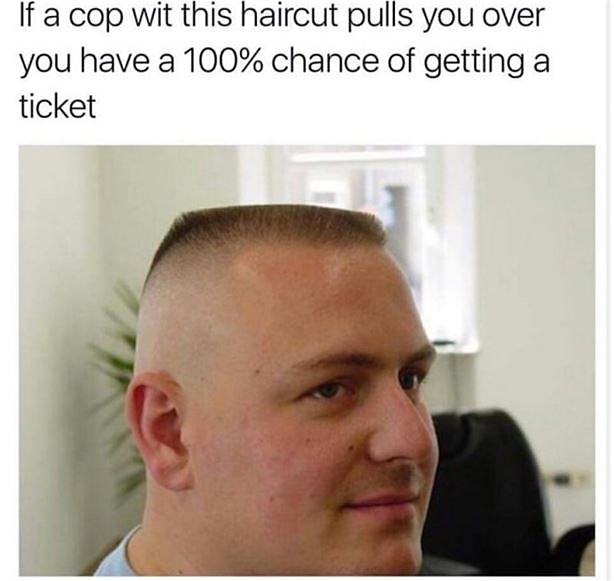 Obrázek A Cop With This Haircut