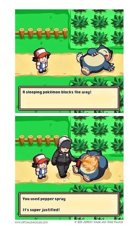 Obrázek A sleeping pokemon blocks the way