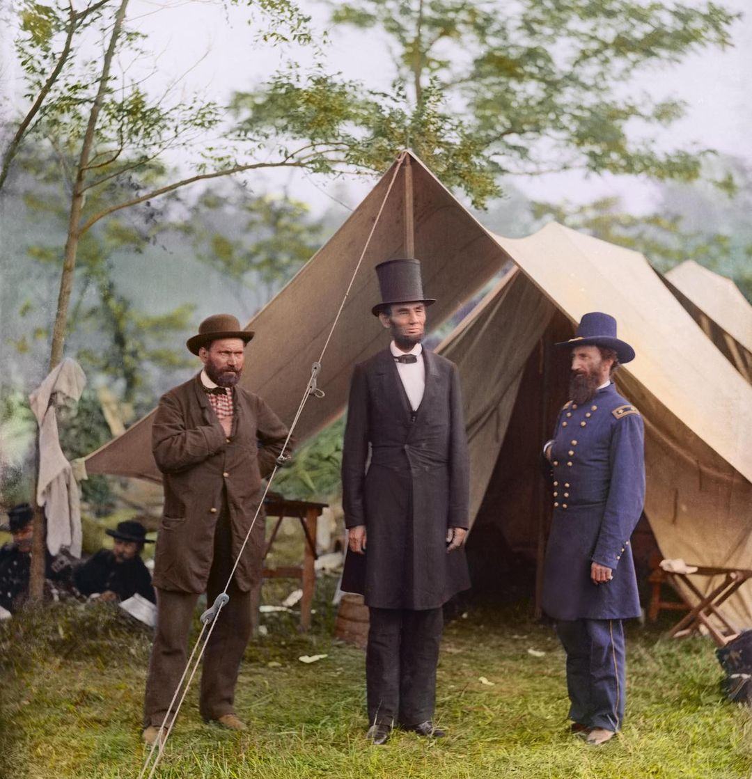 Obrázek Abraham Lincoln at Gettysburg during the Civil War