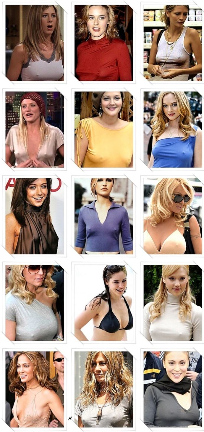 Obrázek Actresses Busted With Erect Nipples