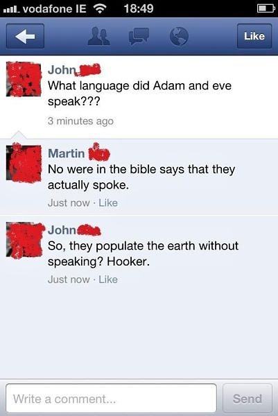 Obrázek Adam and Eve is Spoken Language 04-01-2012