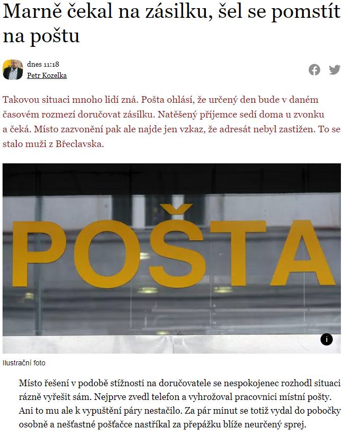 Obrázek Adresat&nbsp;nezastizen