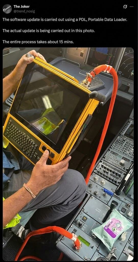 Obrázek Airbus&nbsp;A320&nbsp;updates&nbsp;using&nbsp;PDL