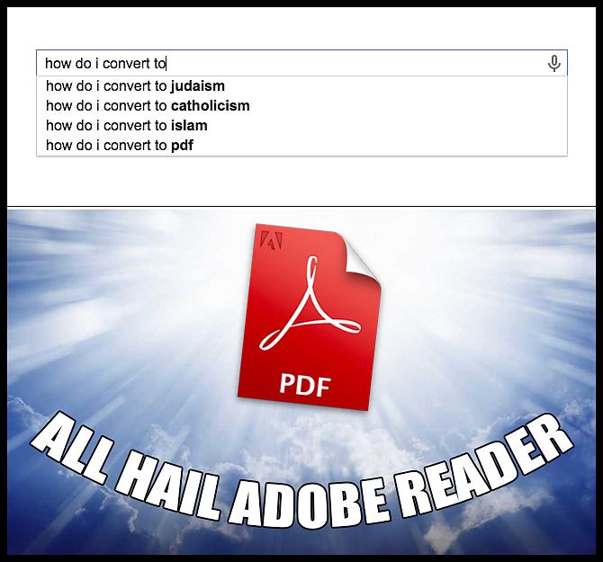 Obrázek All Hail Adobe Reader