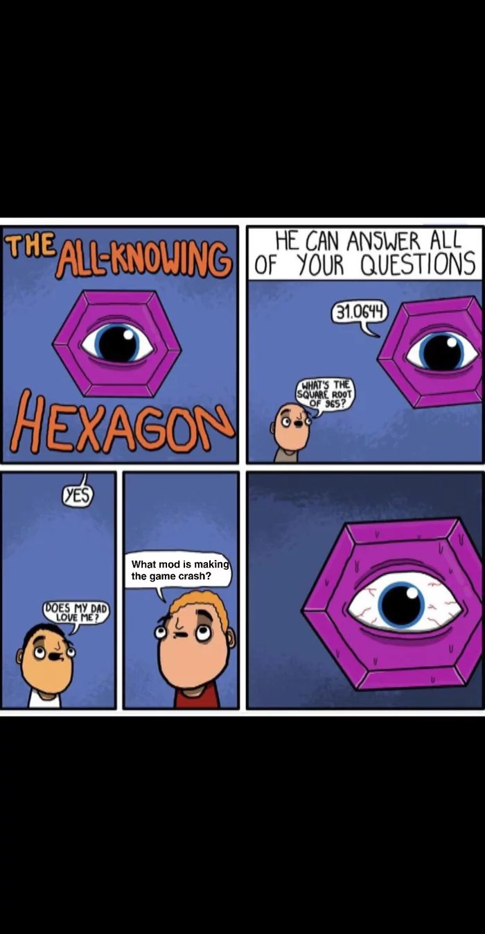 Roumenův Rouming - Zábavné a zajímavé obrázky - All knowing hexagon