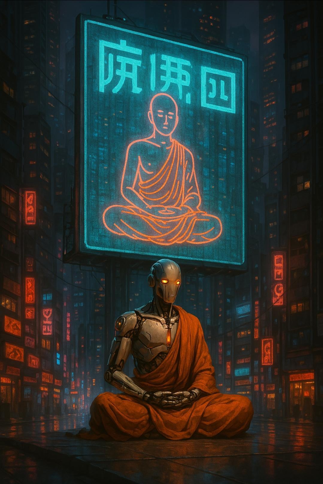 Obrázek Android monk from Church of AI