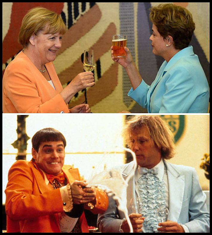 Obrázek Angela Merkel And Dilma Rousseff Or Dumb And Dumber