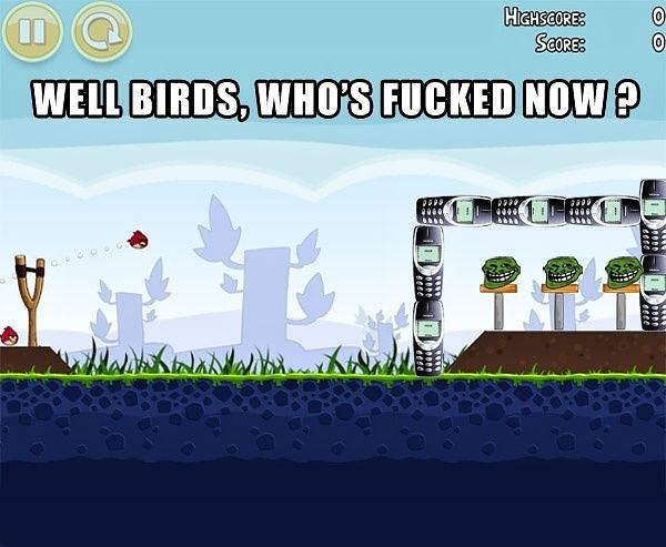 Obrázek Angrybirds vs Nokia 31-12-2011