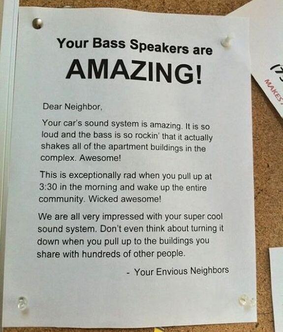 Obrázek Another Note From Another Pissed Off Neighbour