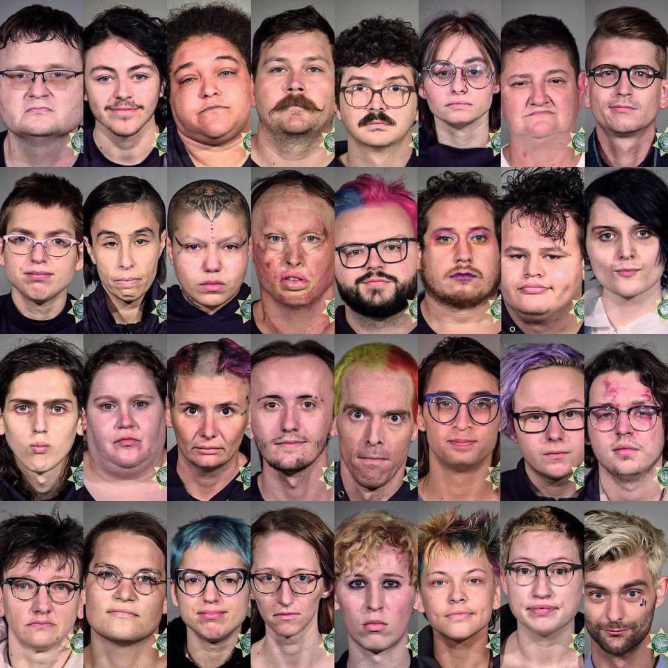 Obrázek Antifa mugshots now you know why they all wear masks