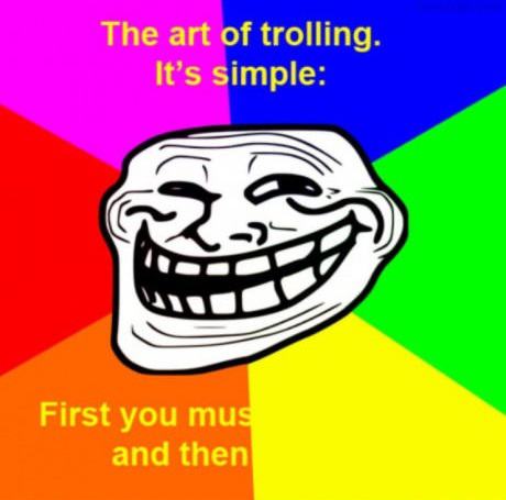 Obrázek Art of trolling is simple first