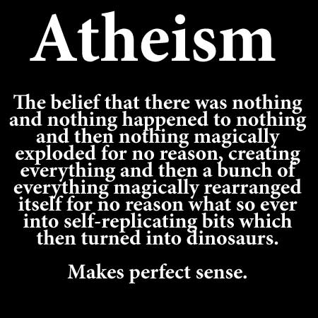 Obrázek Atheism makes no sense