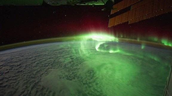 Obrázek Aurora Borealis From Space 28-12-2011