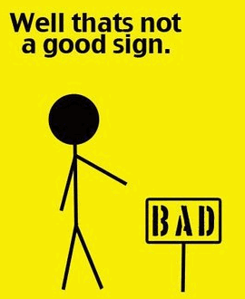 Obrázek Bad sign